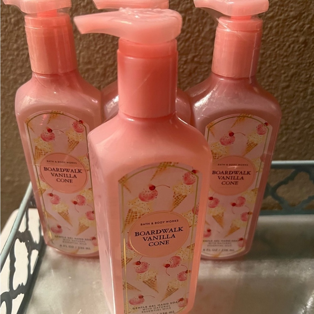 Boardwalk vanilla cone soap and sanitizer